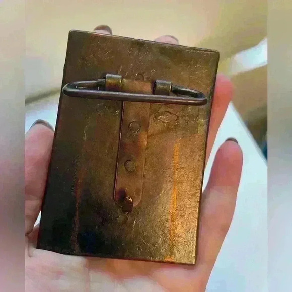 Vintage FORD Model T "There's a Ford in your Future" Solid Brass Belt Buckle - Picture 5 of 5